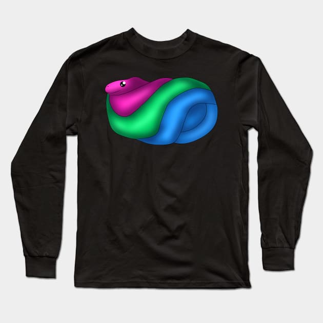 Polysexual Snake Long Sleeve T-Shirt by TheQueerPotato